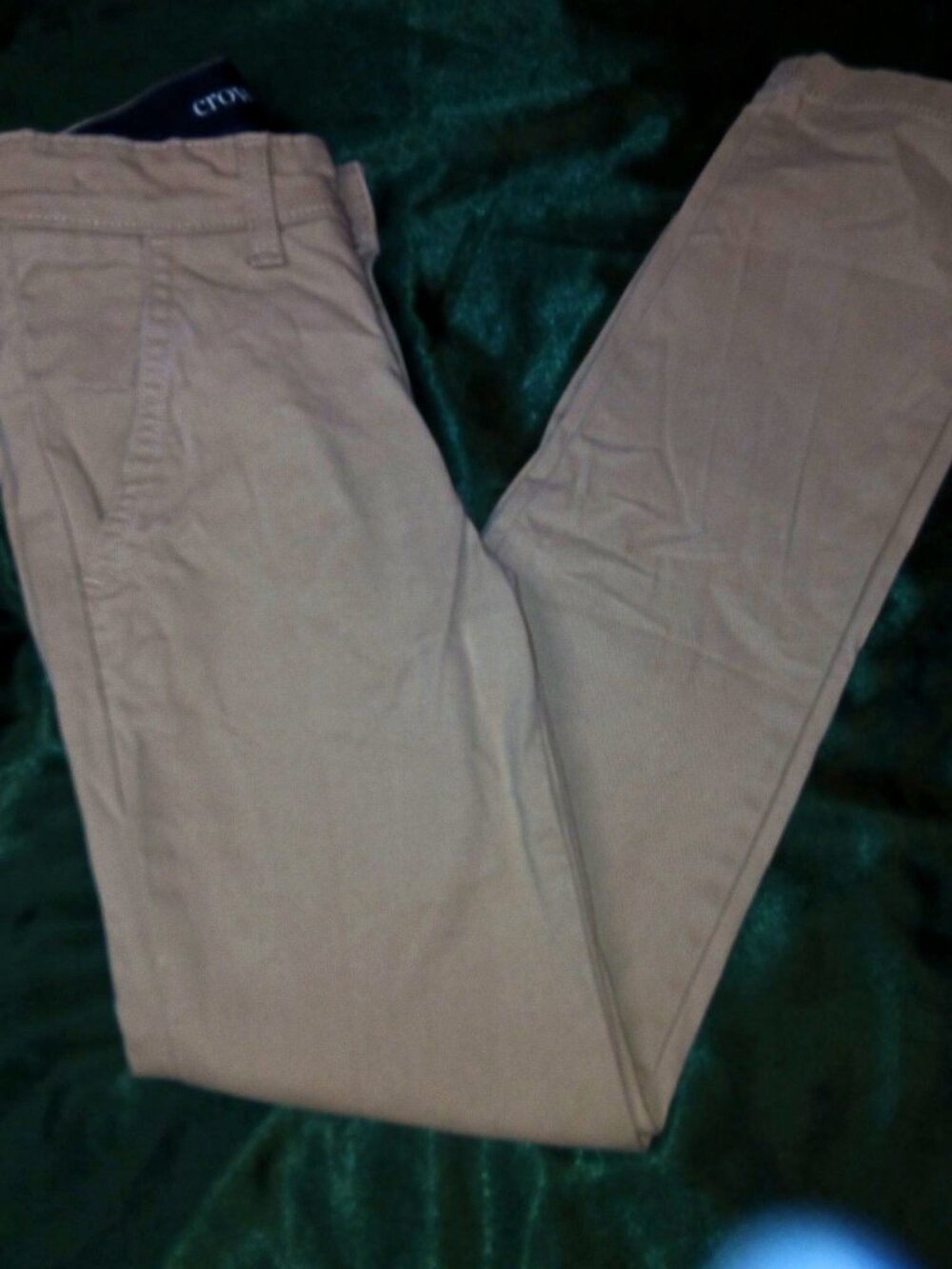 Crown & Ivy Motion Flex Khaki Chino Pants Women's Size 8S